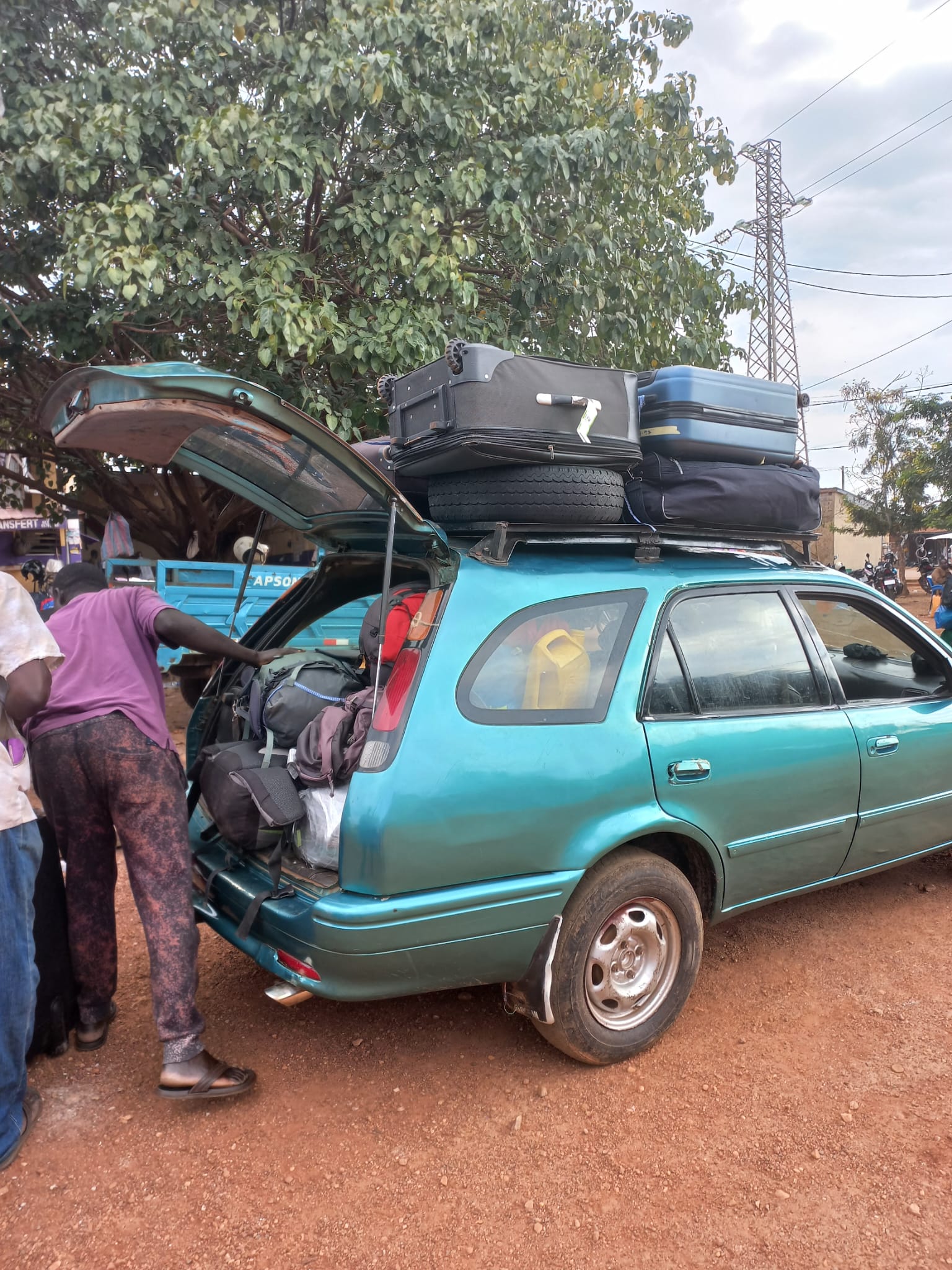 Chargement de la voiture