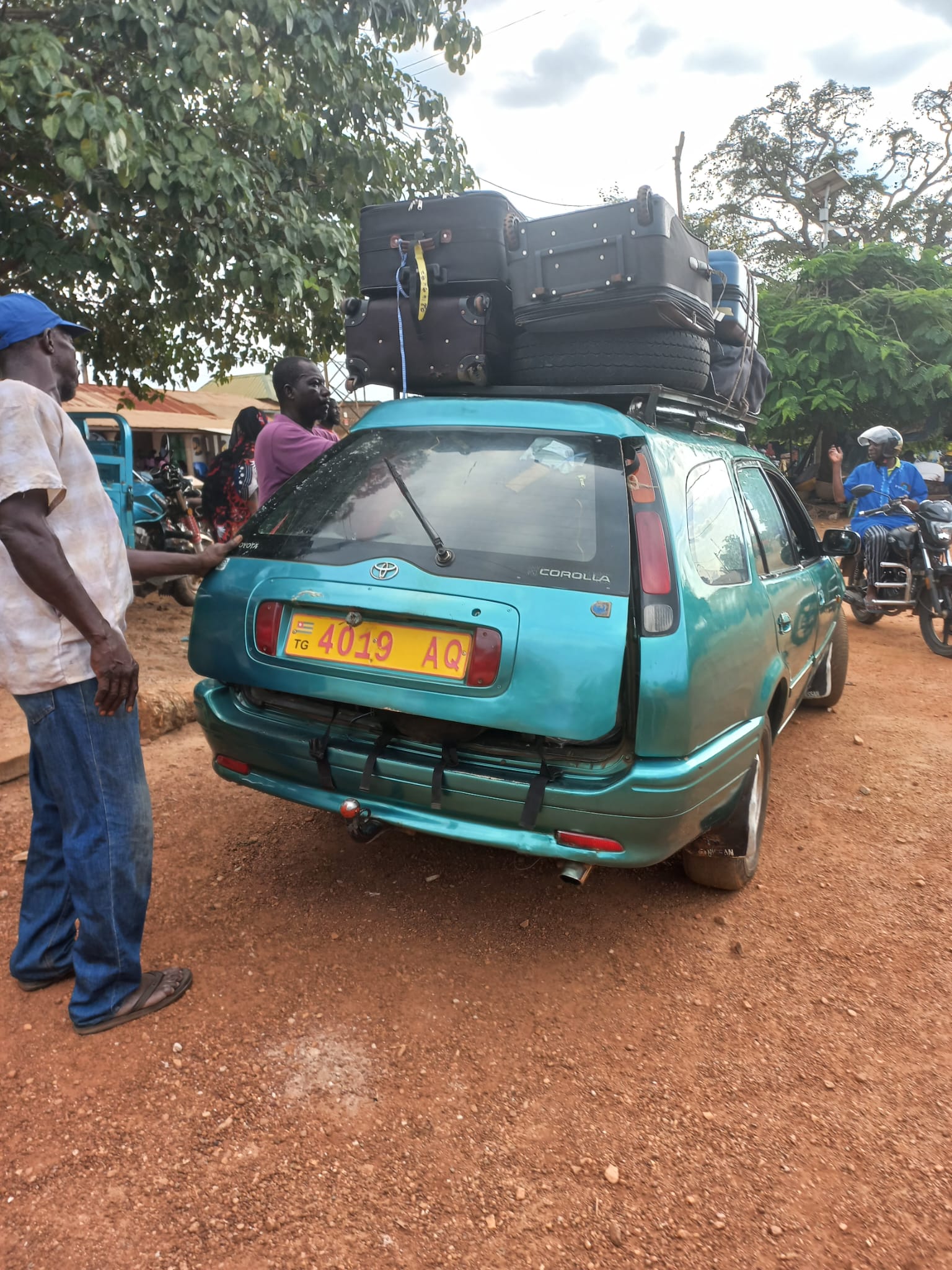 Chargement de la voiture